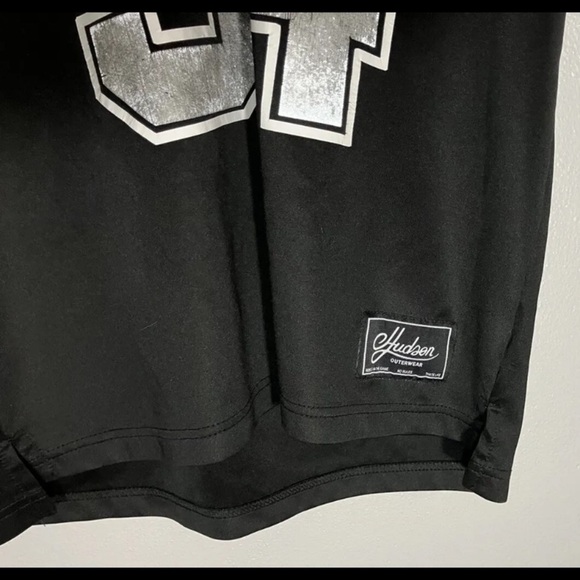 Hudson Outerwear  Black Jersey Notorious 94 Men’s  SZ Large - Picture 6 of 7